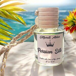 Persian Silk Scented Glass Hanging Car Oil Diffuser Freshener 8ml